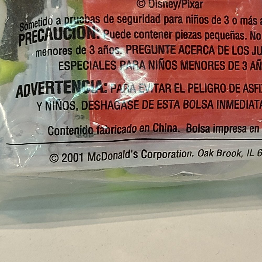 Disney Pixar Monsters Mike Wazowski McDonalds Toy 2001 - Picture 4 of 4